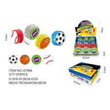 Jojo sport labda világító hatásokkal 5,5 cm kerti játék