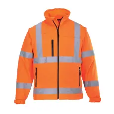  Jól láthatósági Softshell dzseki (3L) PW_S428ORR4XL Narancs - 4XL méret