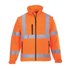  Jól láthatósági Softshell dzseki (3L) PW_S428ORRXS Narancs - XS méret
