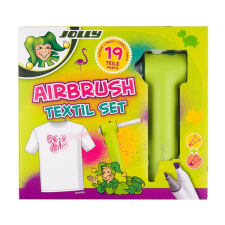 JOLLY Airbrush Textile 12 darabos kétvégű színes textilmarker készlet (4446-0015) filctoll, marker