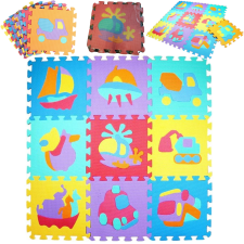 jonacsomag.hu Habtapi Puzzle habszivacs szőnyeg JÁRMŰ 10db 30x30cm játszószőnyeg