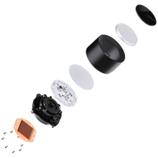  Jonsbo TG-360 AiO Water Cooling, ARGB - 360mm, Black (TG-360B) hűtés