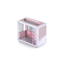Jonsplus MATX Handle Case Z20 - white-pink számítógép ház