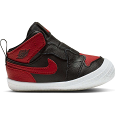 Jordan 1 crib bootie utcai cipő gyerek fekete/piros 16