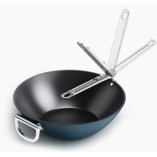 Joseph Joseph Space Kerámia Bevonatos Tapadásmentes Wok 32cm - Kék (45048) edény