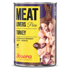 Josera Meat Lovers Pure konzerv 400g - Pulyka kutyaeledel