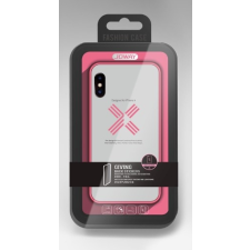 Joway BHK30 iPhone X XS (5,8&quot;) rózsaszín keretes átlátszó szilikon tok tok és táska