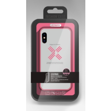 Joway BHK30 iPhone X XS (5,8") rózsaszín keretes átlátszó szilikon tok tok és táska