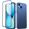 JOYROOM 360 Full Case Elő- és Hátlap iPhone 13 és Edzett Üveg Képernyővédő Fólia Kék JR-BP927 (6941237161550)