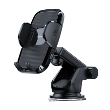 JOYROOM autós tartó (tapadókorongos, műszerfalra, automata, állítható, 360°-ban forgatható, 4.7-6.9" méret) fekete mobiltelefon kellék
