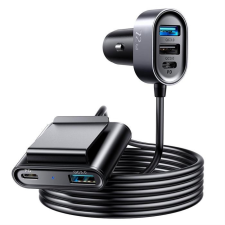 JOYROOM autós töltő 2xpd + 2xqc3.0 75w 1,5m fekete (JR-CL05) mobiltelefon kellék