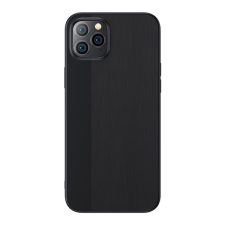 JOYROOM BRIGHT SHADOW Apple iPhone 12 Pro Max szilikon telefonvédő (ultravékony, szálcsiszolt) fekete tok és táska