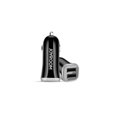 JOYROOM C-M216 Autós 2xUSB töltőfej + USB - MicroUSB Adatkábel 1m - Fekete (6956116770211) mobiltelefon kellék
