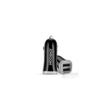 JOYROOM C-M216 autós gyorstöltő adapter + microUSB kábel, 2XUSB, 5V/3.1A, fekete mobiltelefon kellék