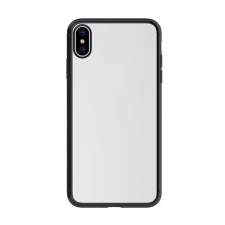 JOYROOM ELECTROPLATED szilikon telefonvédő (fémhatású keret) FEKETE [Apple iPhone XS Max 6.5] tok és táska