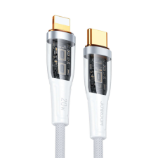 JOYROOM gyorstöltő kábel intelligens kapcsolóval USB-C - Lightning 20W 1.2m fehér (S-CL020A3) kábel és adapter