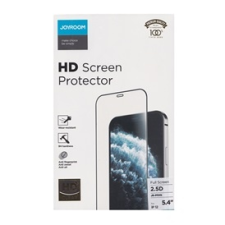 JOYROOM HD képernyővédő üveg (2.5D, lekerekített szél, karcálló, ultravékony, 0.2mm, 9H) FEKETE | JR-PF595 mobiltelefon kellék