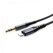 JOYROOM Hi-Fi Audio kábel 3.5 mm jack / Lightning 2m, fekete mobiltelefon kellék