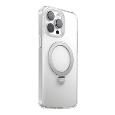 JOYROOM JR-15DB6 Mágneses hátlaptok állvánnyal iPhone 15 Pro átlátszó tok és táska