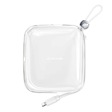 JOYROOM JR-L003 Jelly powerbank 10000mAh Lightning kábellel 22.5W - fehér power bank