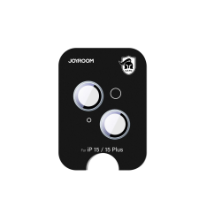 JOYROOM JR-MFY0250 kamera lencse védő fólia kék szegéllyel iPhone 15/15 Plus mobiltelefon kellék