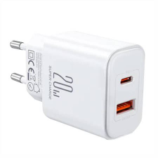 JOYROOM JR-TCF05 USB-A/USB-C 20W hálózati töltő fehér (JR-TCF05) mobiltelefon kellék