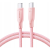 JOYROOM Multi-Color Series SA34-CC3 USB-C/USB-C Kábel 60W Gyors Átvitel 1 m-Rózsaszín (6941237110176)