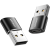 JOYROOM S-H152 USB-A-Type-C adapter fekete (2db) (6941237149121)