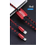 JOYROOM S-M400 2in1 3.5A Lightning/USB Type-C 1.3M Adatkábel - Piros