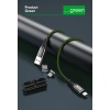 JOYROOM S-M408 3A Lightning 1.2M Mágneses Adatkábel - Zöld