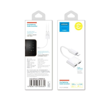 JOYROOM S-Y104 Ben 2xLightning Audió és Töltő Adapter - Fehér mobiltelefon kellék