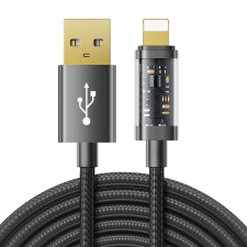 JOYROOM USB kábel - Lightning töltéshez / adatátvitelhez 2,4A 20W 2m fekete (S-UL012A20) mobiltelefon kellék