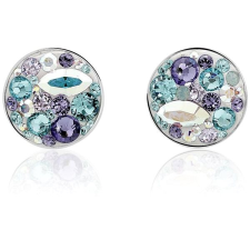 JSB Bijoux Extramix Purple Swarovski® (925/1000; 1,72 g, többféle szín, kerek) fülbevaló