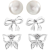 JSB Bijoux Fly Fülbevaló készlet Swarovski® kristálykövekkel (8592661090794)