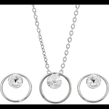 JSB Bijoux Készlet Rivoli karika Swarovski® kristály kövekkel 61001423cr (8592661280720) ékszer szett