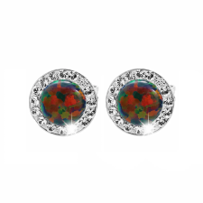 JSB Bijoux Opál Swarovski Vitrail Medium kristálykövekkel 92400040vm (Ag925/1000, 1,4 g) fülbevaló
