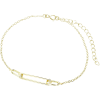JSB Bijoux összefűzött ovális forma, aranyozott 92500521g (Ag925/1000, 2,46 g)