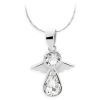 JSB Bijoux Swarovski® kristállyal díszített angyal nyaklánc (fehér) (8592661090190)