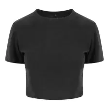  JT006 tri-blend rövid fazonú Női póló Just Ts, Heather Black-L női póló