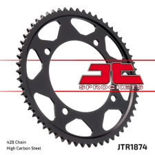 JT hátsó lánckerék JTR1874.56 JT Erőátviteli alkatrészek Láncok, lánckerekek, láncszettek Hátsó lánckerekek egyéb motorkerékpár alkatrész