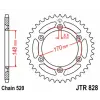 JT SPROCKETS Acél Standard Hátsó Láncsor 828 - 520 JT SPROCKETS Kategorizálatlan termékek