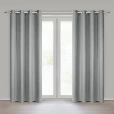  Jula2 öko stílusú sötétítő függöny Ezüst 140x250 cm lakástextília