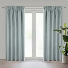  Jula2 öko stílusú sötétítő függöny Világoskék 140x270 cm lakástextília