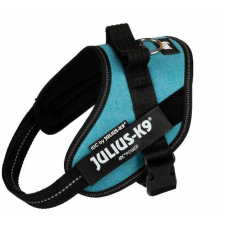Julius-K9 B:Julius-K9 Powerhám felirattal (türkizkék zsákszövet) kutyák részére (mini méret) nyakörv, póráz, hám kutyáknak
