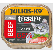  Julius-K9 Cat Terrine Adult Beef nedveseledel (16 x 100 g) 1600 g macskaeledel