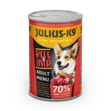  JULIUS-K9 | DOG Beef&amp;Liver konzerv (marha&amp;máj) - 1230g kutyaeledel
