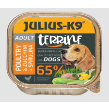 Julius-K9 Dog Terrine Adult Poultry&Zucchini, spirulina - nedveseledel (szárnyas,cukkini) felnőtt kutyák részére 150 g kutyaeledel