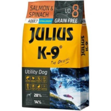 Julius-K9 GF Hypoallergenic Utility Dog Adult Salmon & Spinach – 2×10 kg kutyaeledel