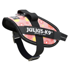 Julius-K9 IDC Powerhám (virágos,rózsaszín) kutyák részére (mini méret) nyakörv, póráz, hám kutyáknak