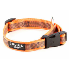 Julius-K9 JK9 Color&amp;Gray nyakörv 25mm/39-65cm, UV-narancs-szürke CSOMAGOLT nyakörv, póráz, hám kutyáknak